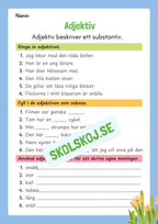 Öva på adjektiv
