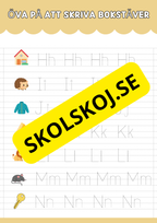 Öva på att skriva bokstäver