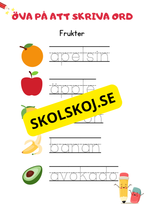 Öva på att skriva ord