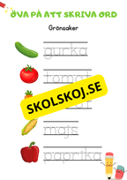 Öva på att skriva ord