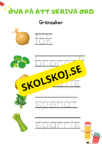 Öva på att skriva ord