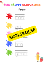 Öva på att skriva ord