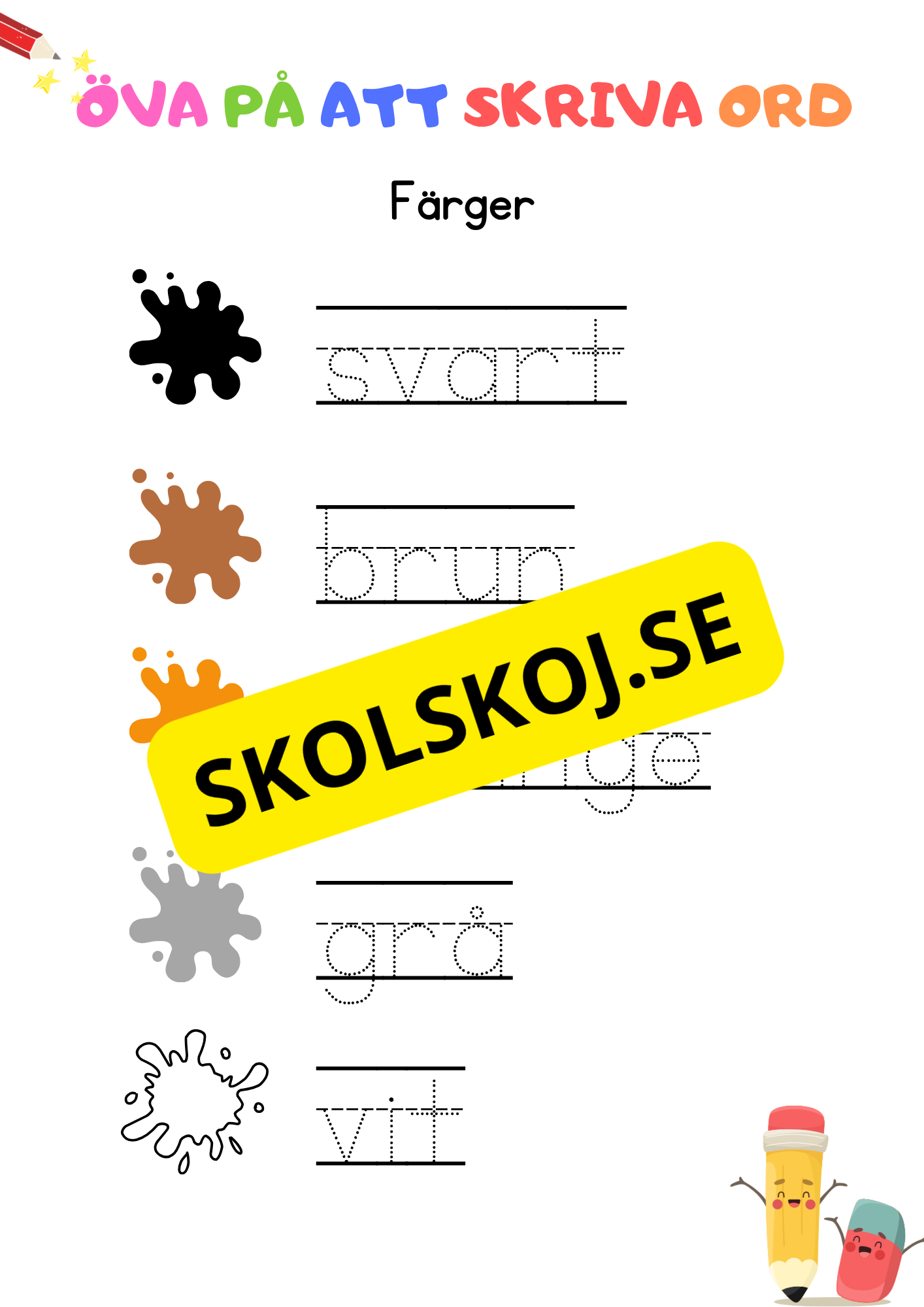 Öva på att skriva ord
