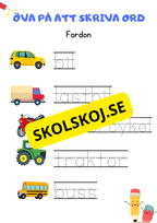 Öva på att skriva ord