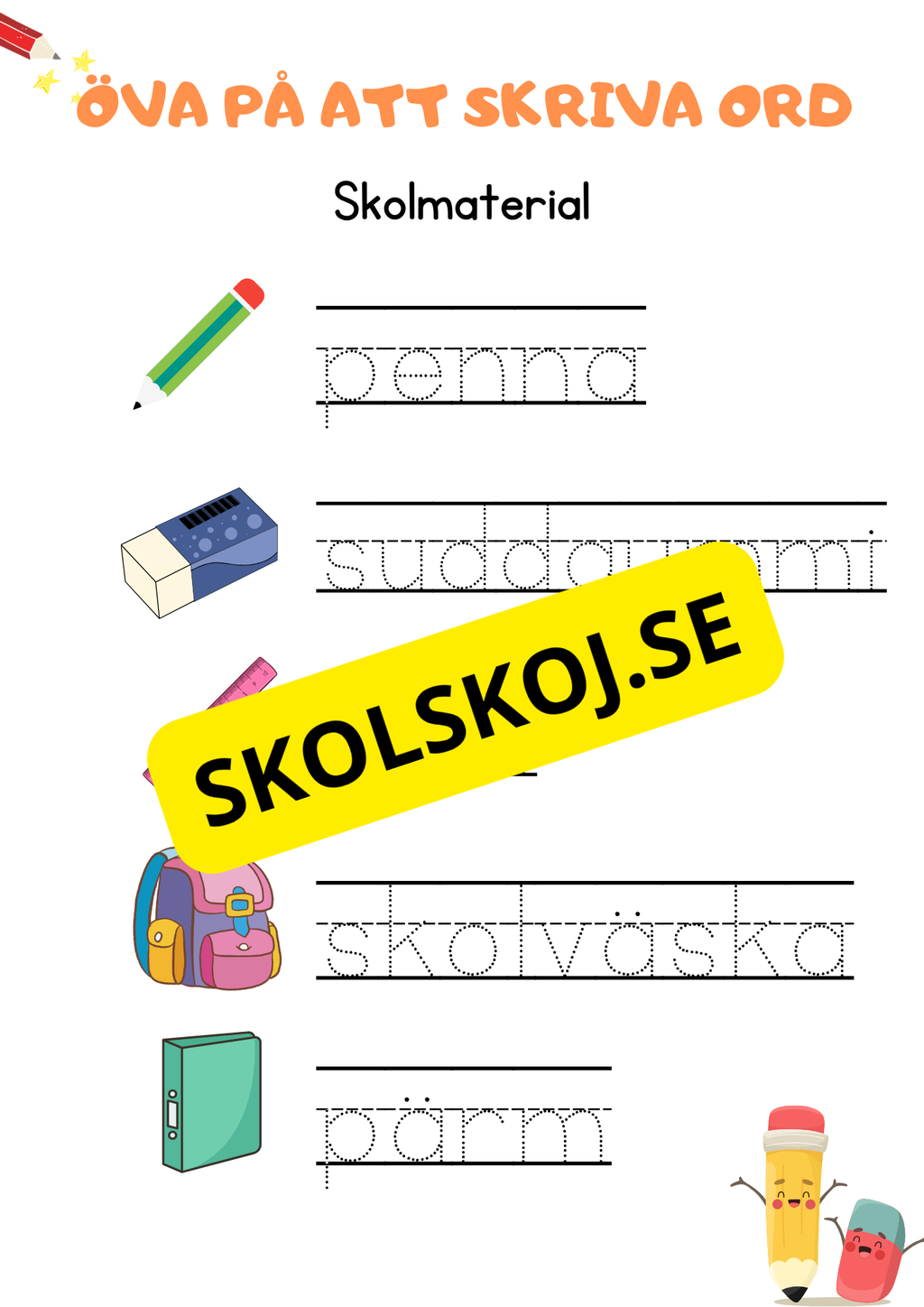 Öva på att skriva ord