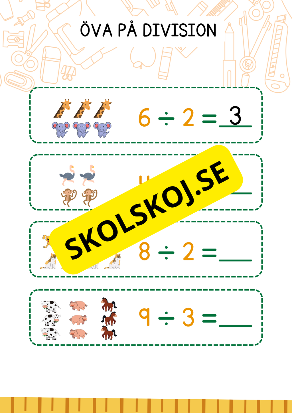 Öva på division 0 - 10