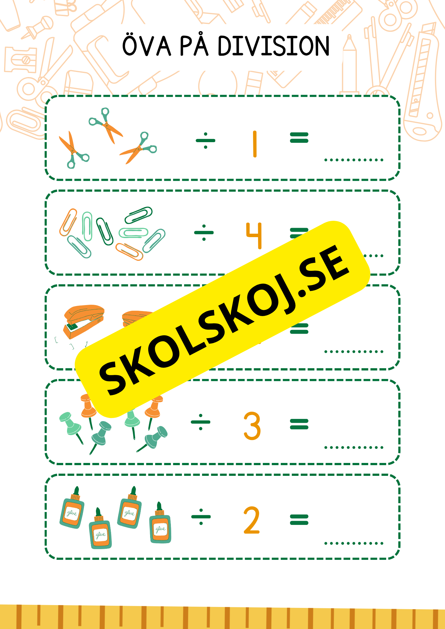 Öva på division 0 - 10