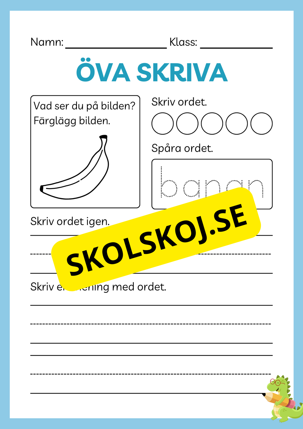 Öva skriva - Häfte