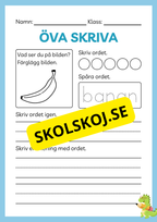 Öva skriva - Häfte