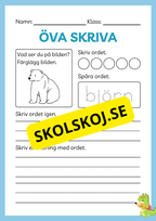 Öva skriva - Häfte