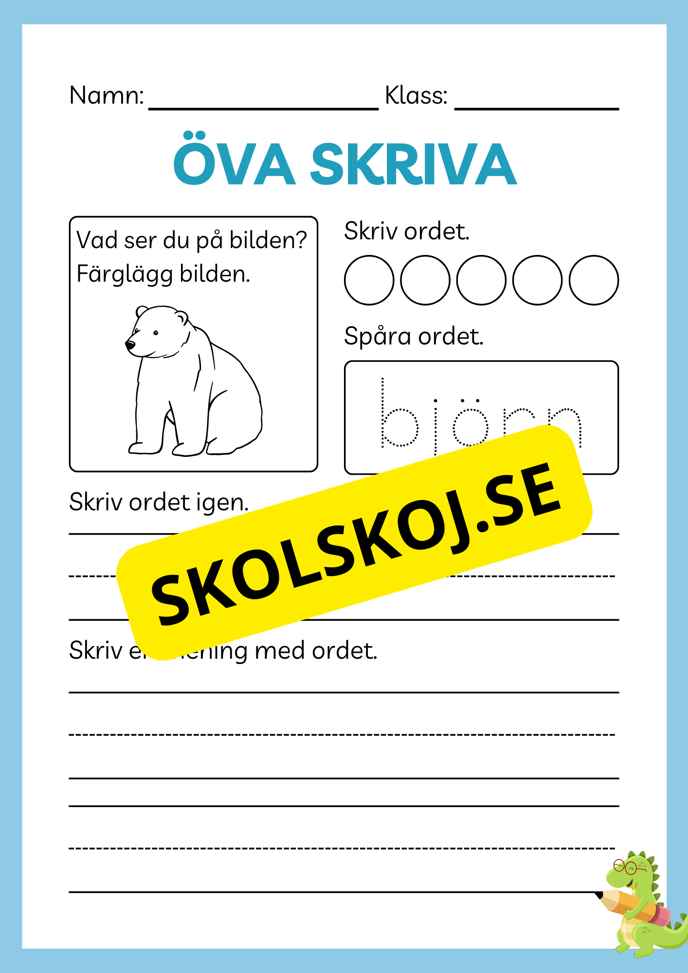 Öva skriva - Häfte