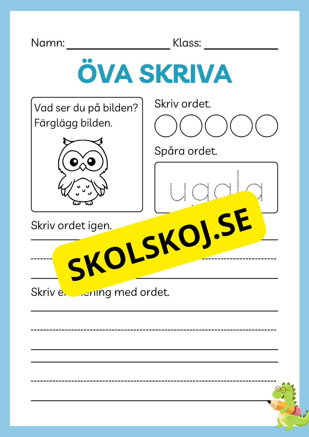 Öva skriva - Häfte