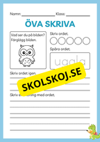 Öva skriva - Häfte