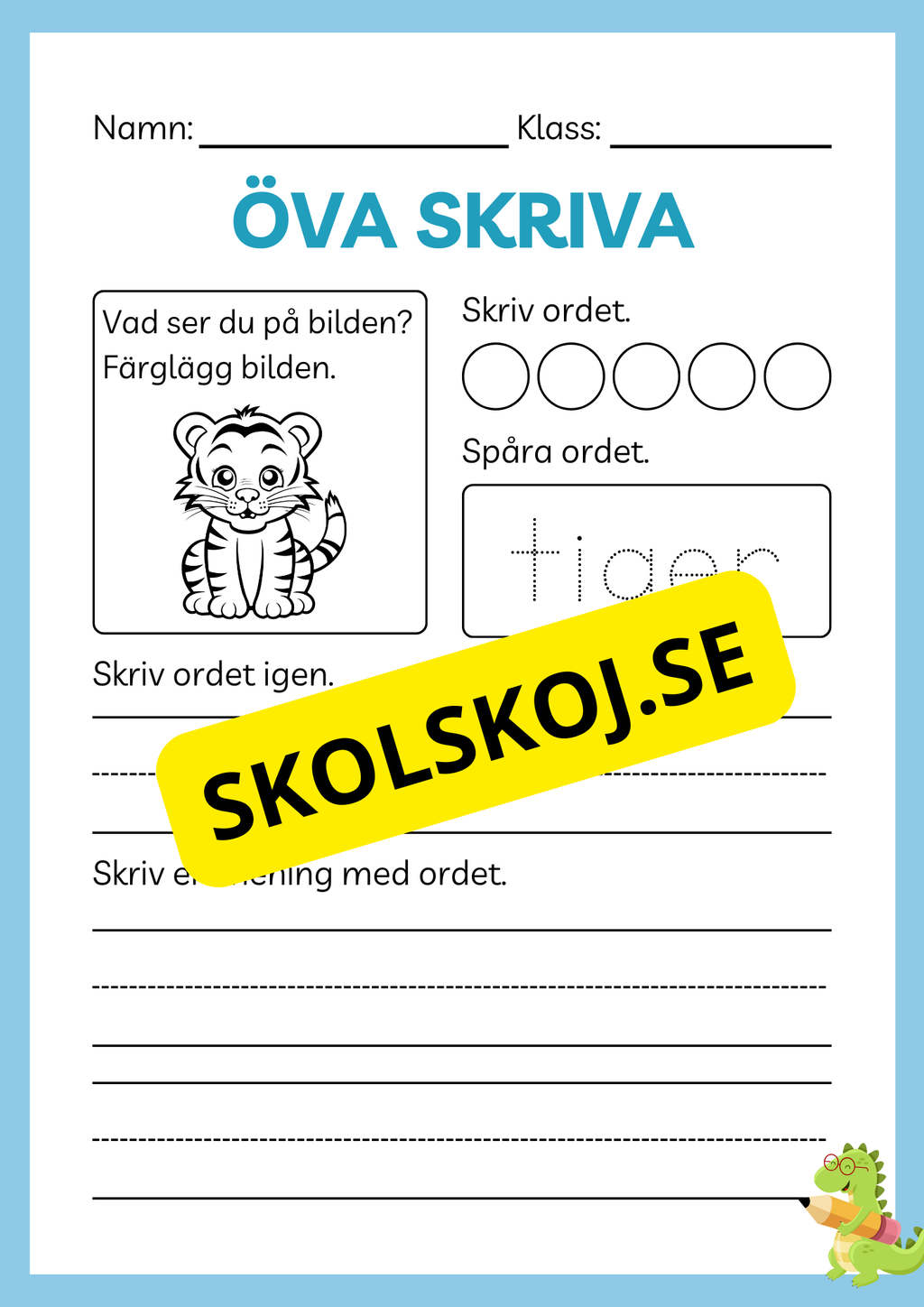 Öva skriva - Häfte