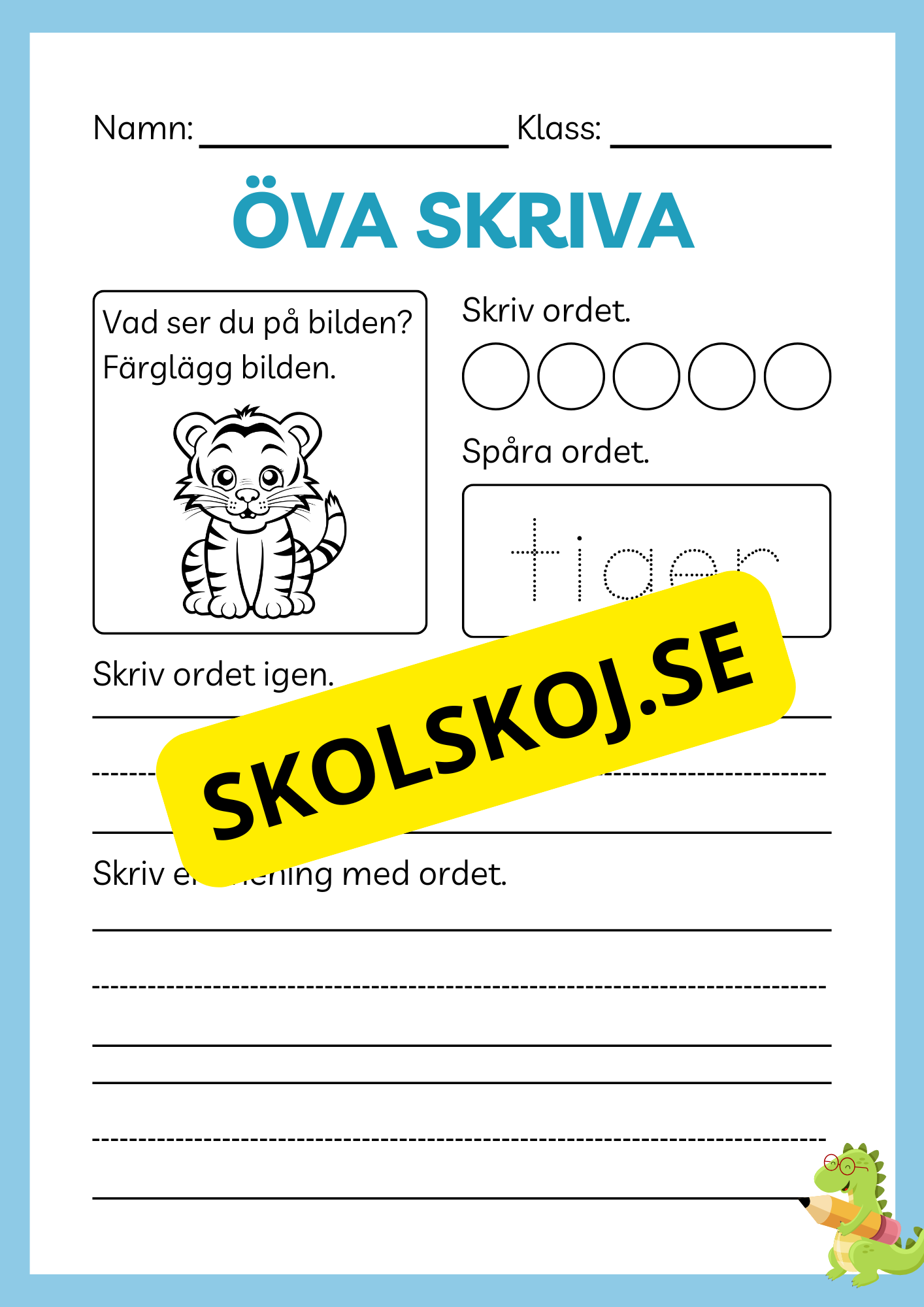 Öva skriva - Häfte