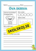 Öva skriva - Häfte