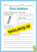 Öva skriva - Häfte