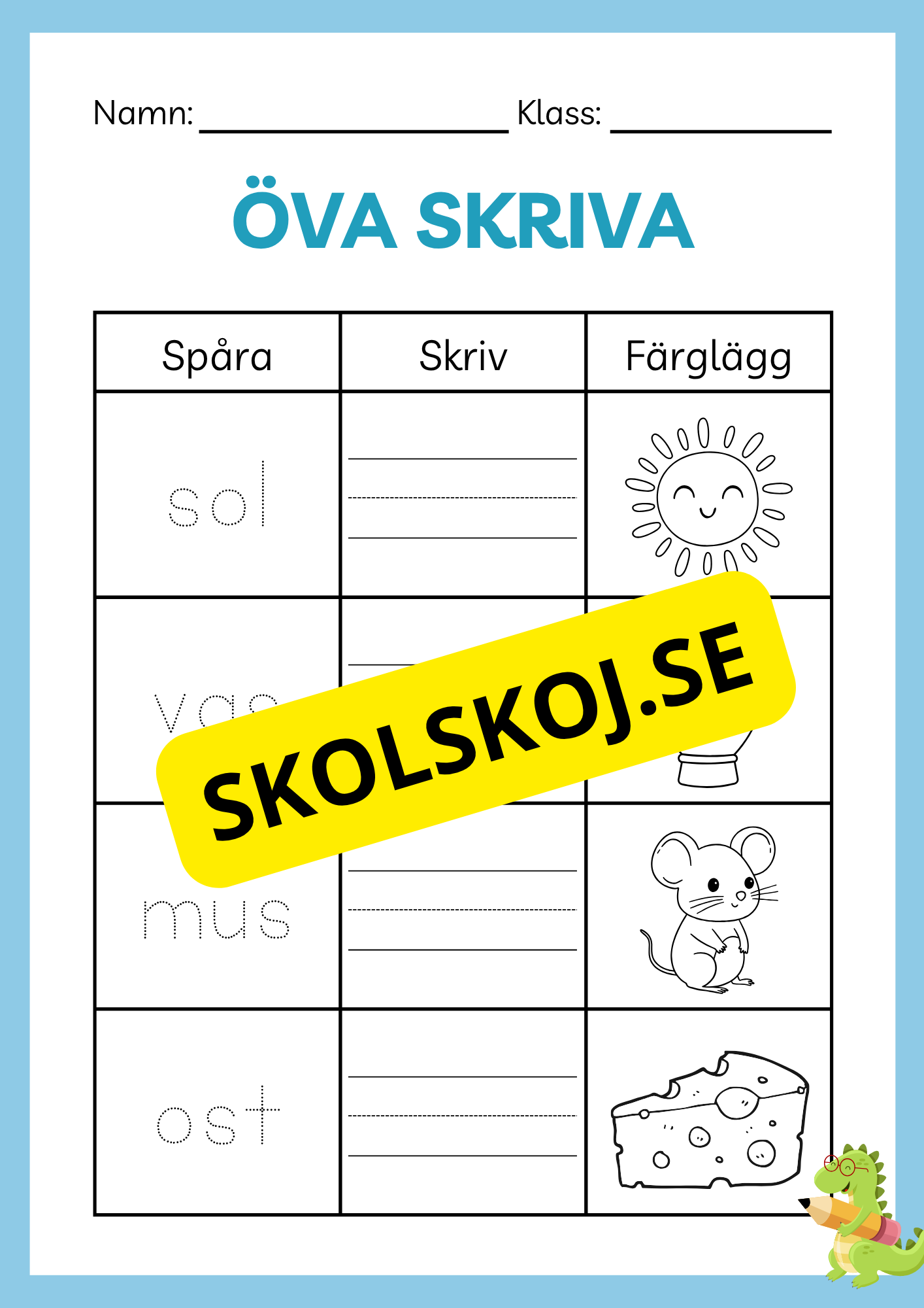 Öva skriva - Häfte
