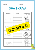 Öva skriva - Häfte