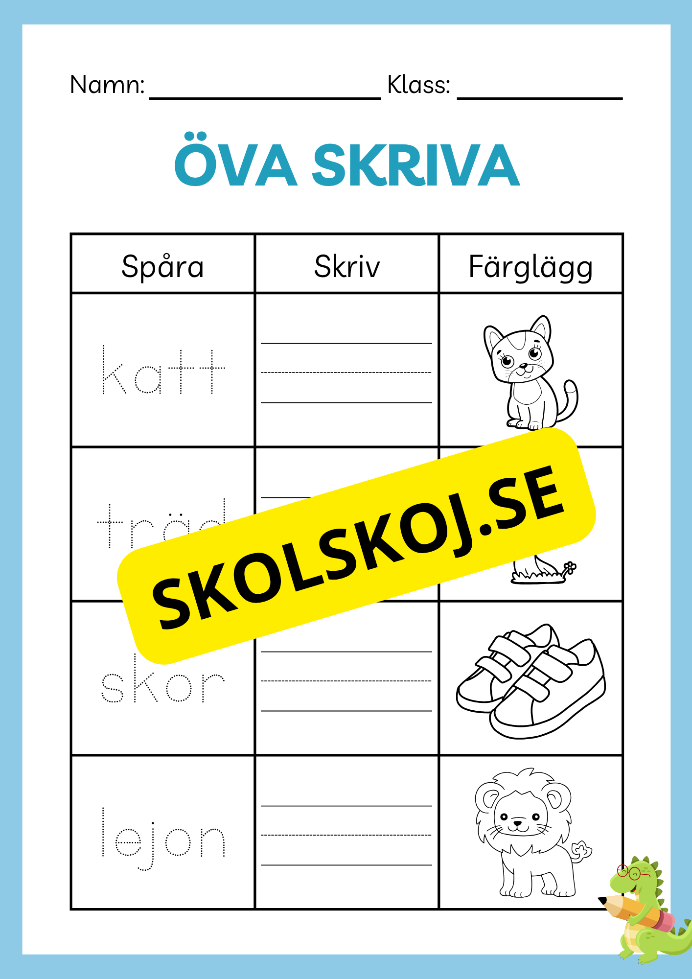 Öva skriva - Häfte