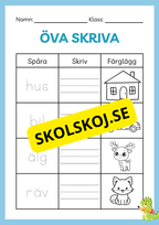 Öva skriva - Häfte