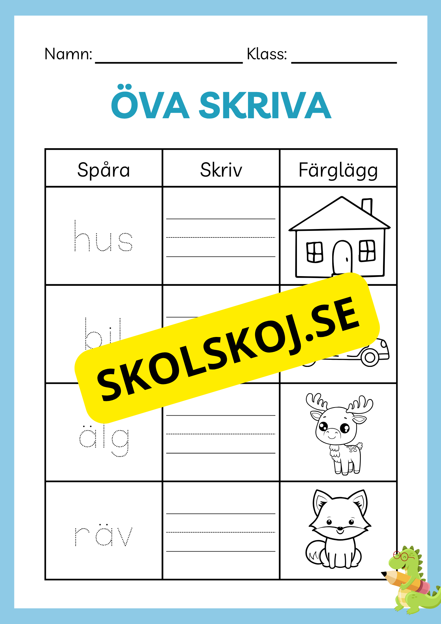 Öva skriva - Häfte