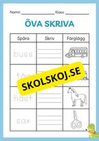 Öva skriva - Häfte