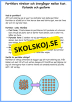 Partiklarnas rörelser och vattnets kretslopp