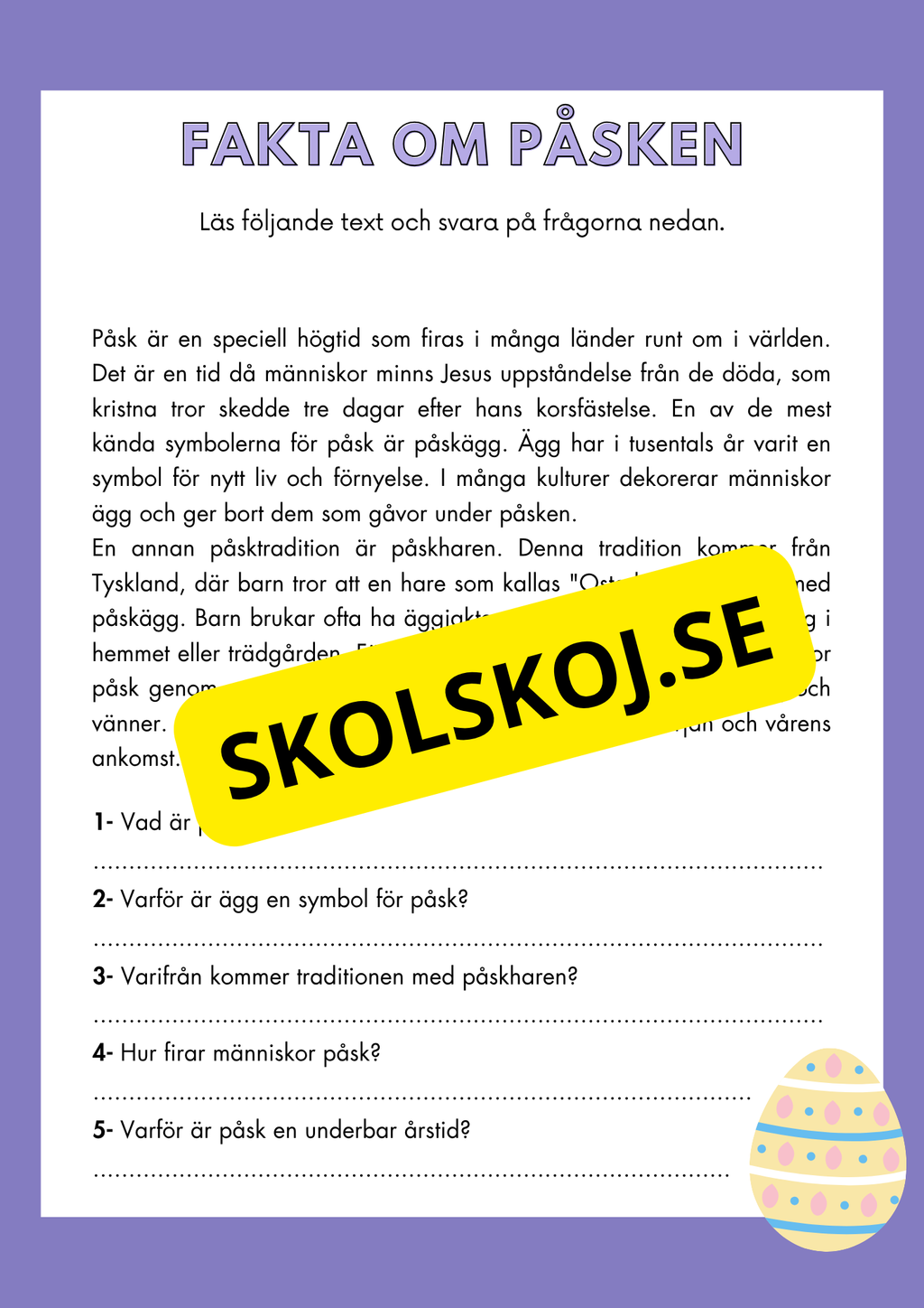 Påskhäfte - Åk 3 - 4