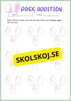 Påsk matematik - Blandade uppgifter