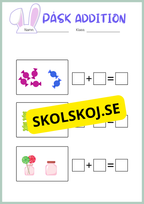 Påsk matematik - Blandade uppgifter