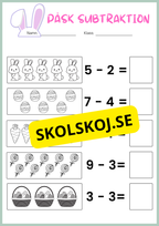 Påsk matematik - Blandade uppgifter