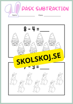 Påsk matematik - Blandade uppgifter