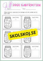 Påsk matematik - Blandade uppgifter