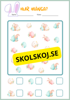 Påsk matematik - Blandade uppgifter