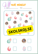 Påsk matematik - Blandade uppgifter