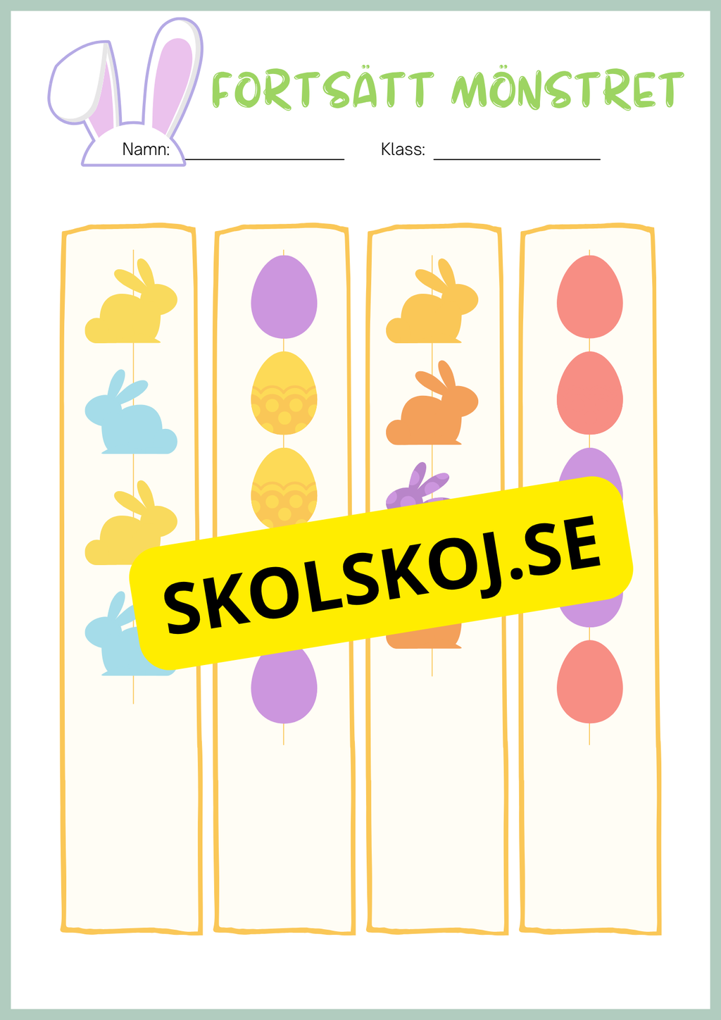 Påsk matematik - Blandade uppgifter