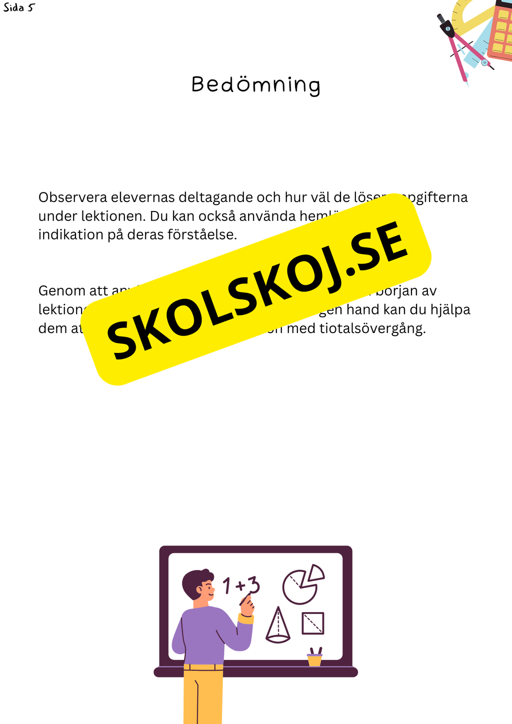 Planering: Addition med tiotalsövergång - Lektion 1 - Årskurs 2