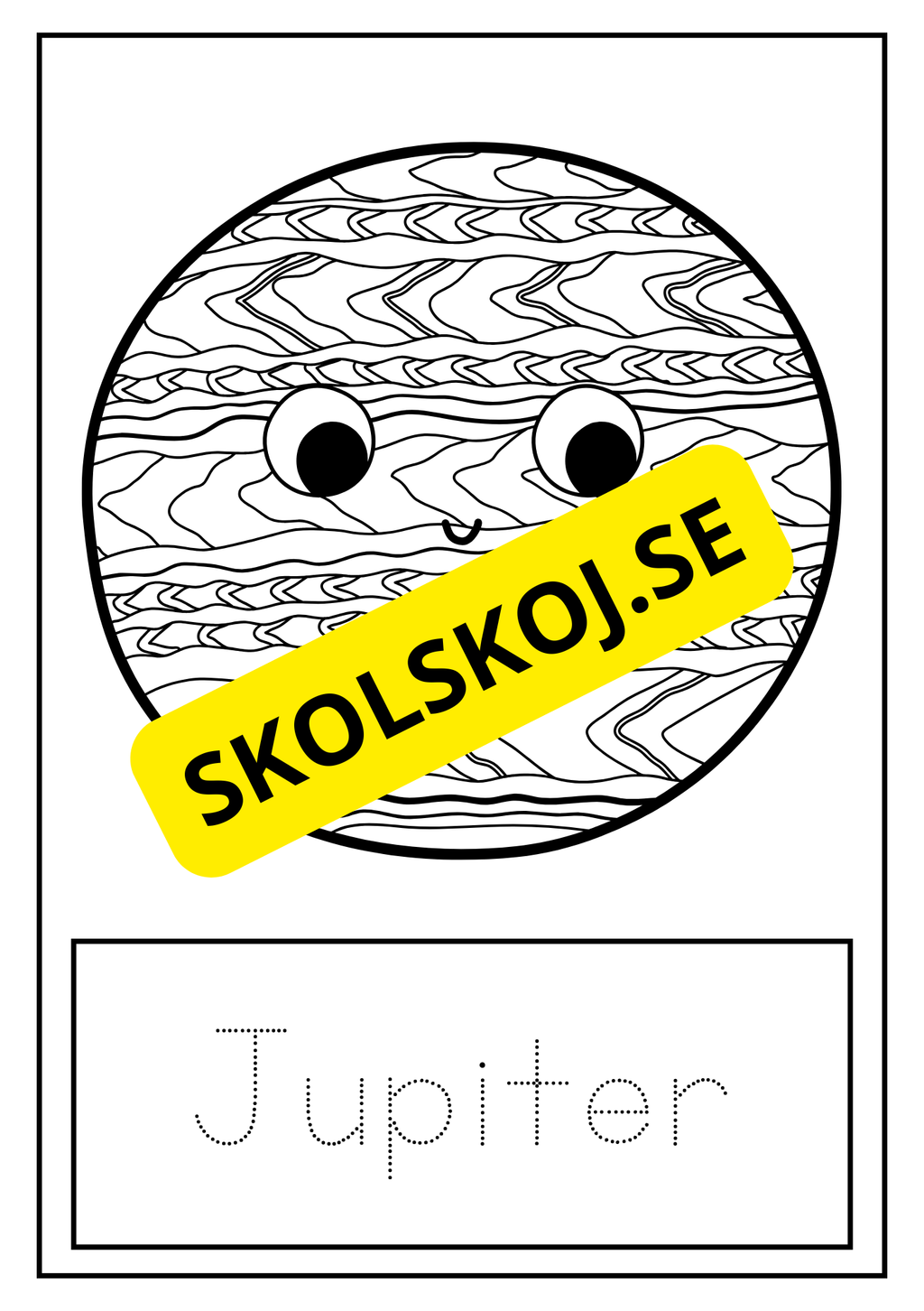 Planeter - Färglägg och spåra