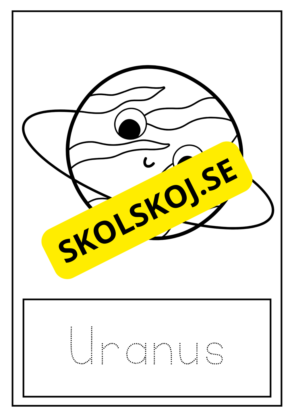 Planeter - Färglägg och spåra