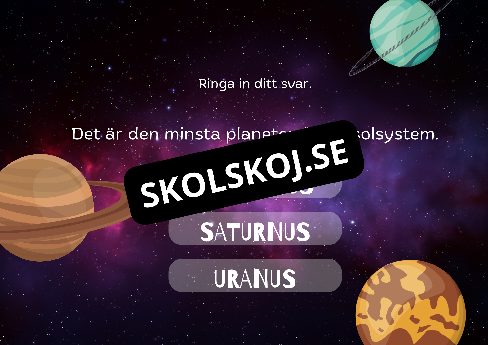 Planeter i vårt solsystem fakta + frågor (18 sidor)