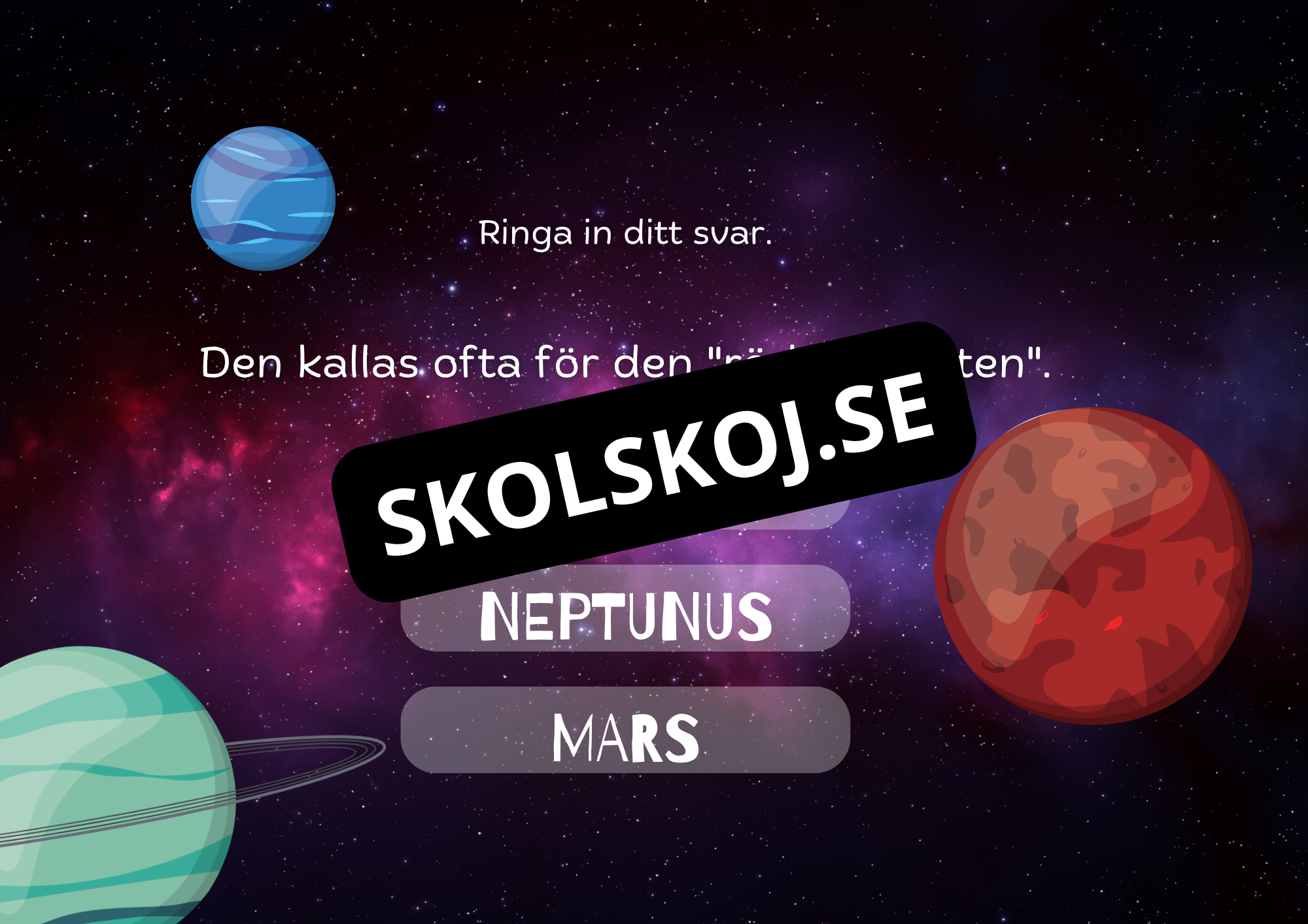 Planeter i vårt solsystem fakta + frågor (18 sidor)