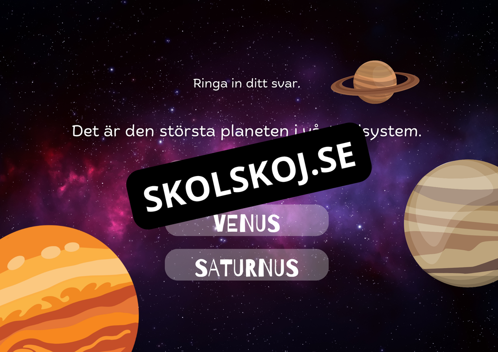 Planeter i vårt solsystem fakta + frågor (18 sidor)