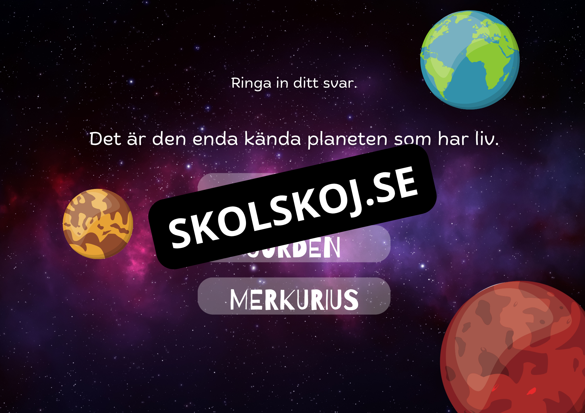 Planeter i vårt solsystem fakta + frågor (18 sidor)