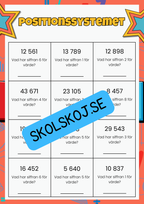 Positionssystemet och avrundning - Årskurs 4 - 6