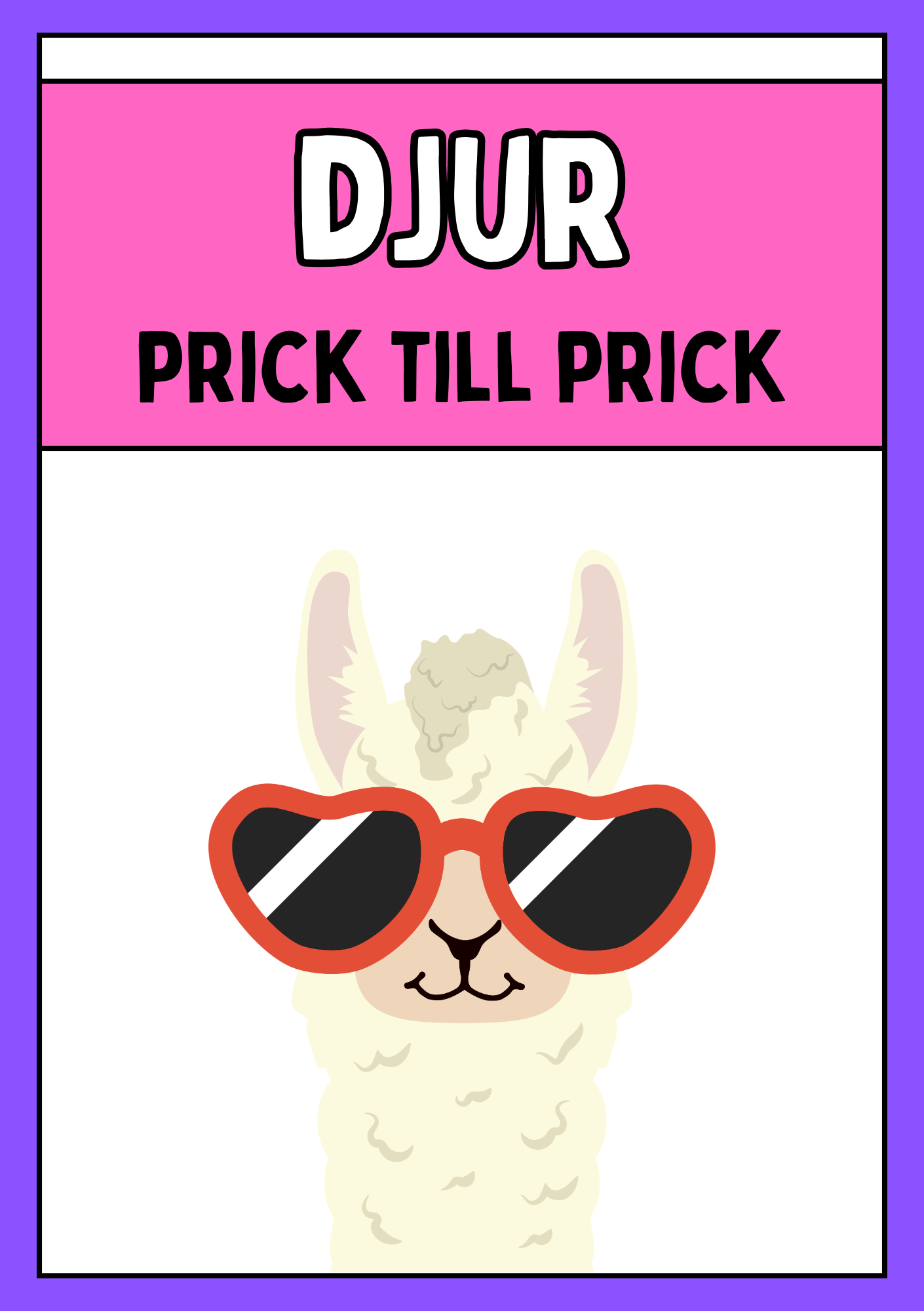 Prick till prick - Djur (38 sidor)