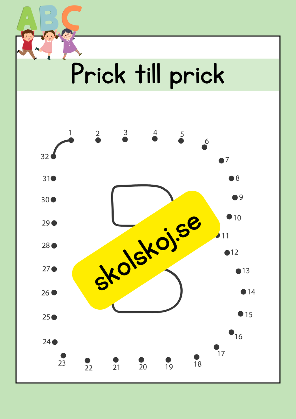 Prick till prick ABC