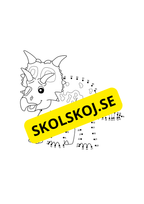 Prick till prick + målarbilder - Dinosaurier