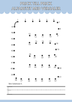 Prick till prick - Alfabetet versaler