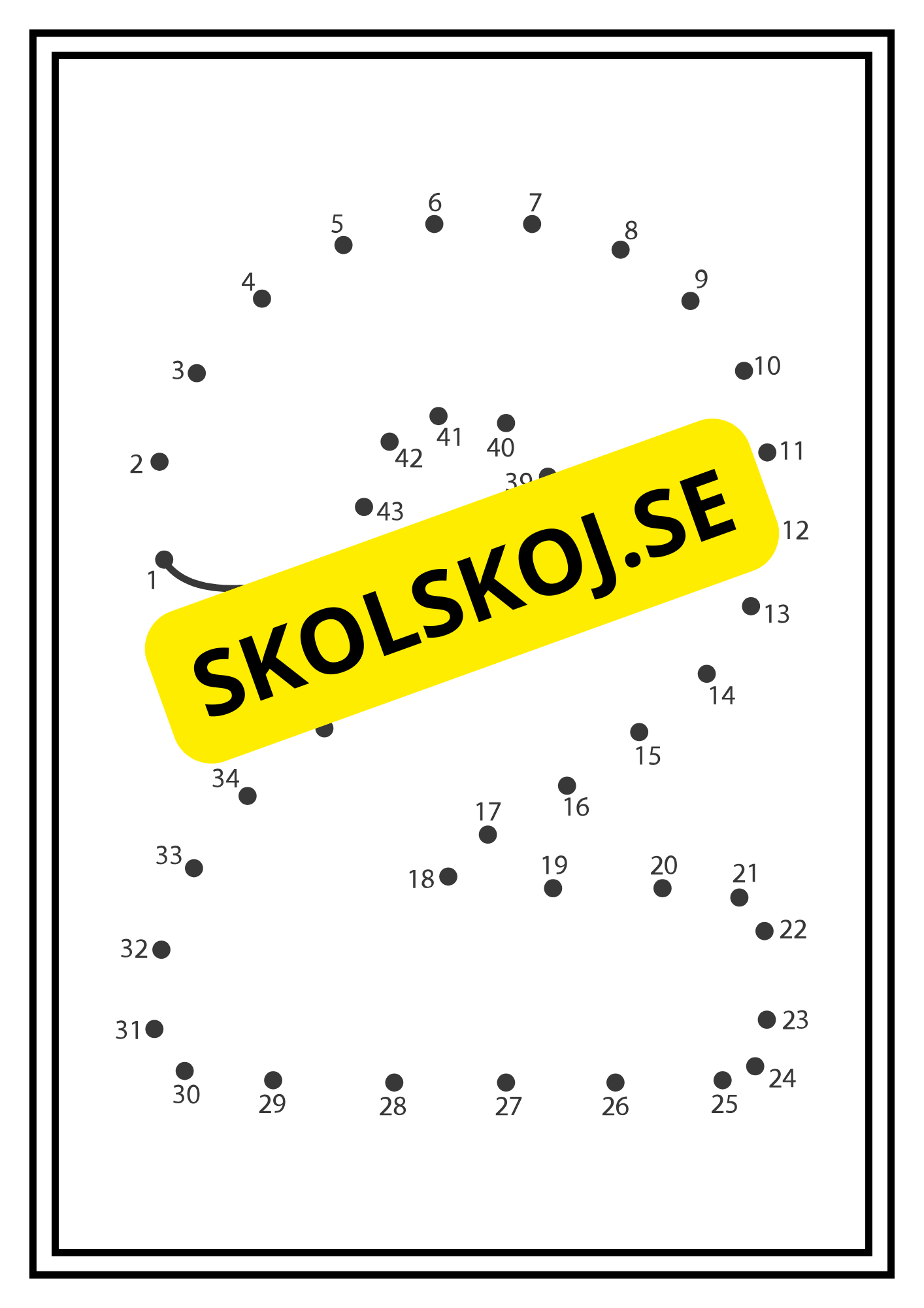 Prick till prick - Siffror